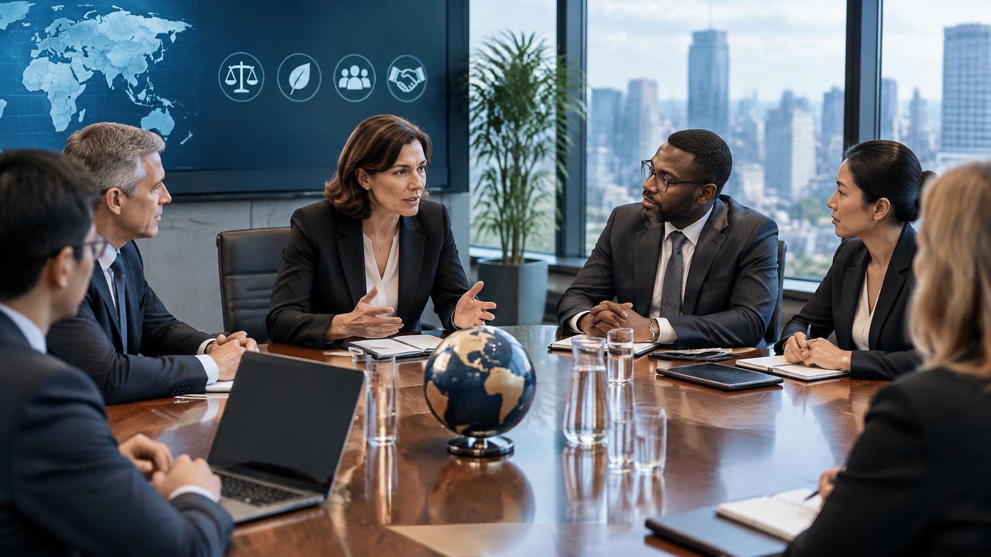 global corporation board meeting